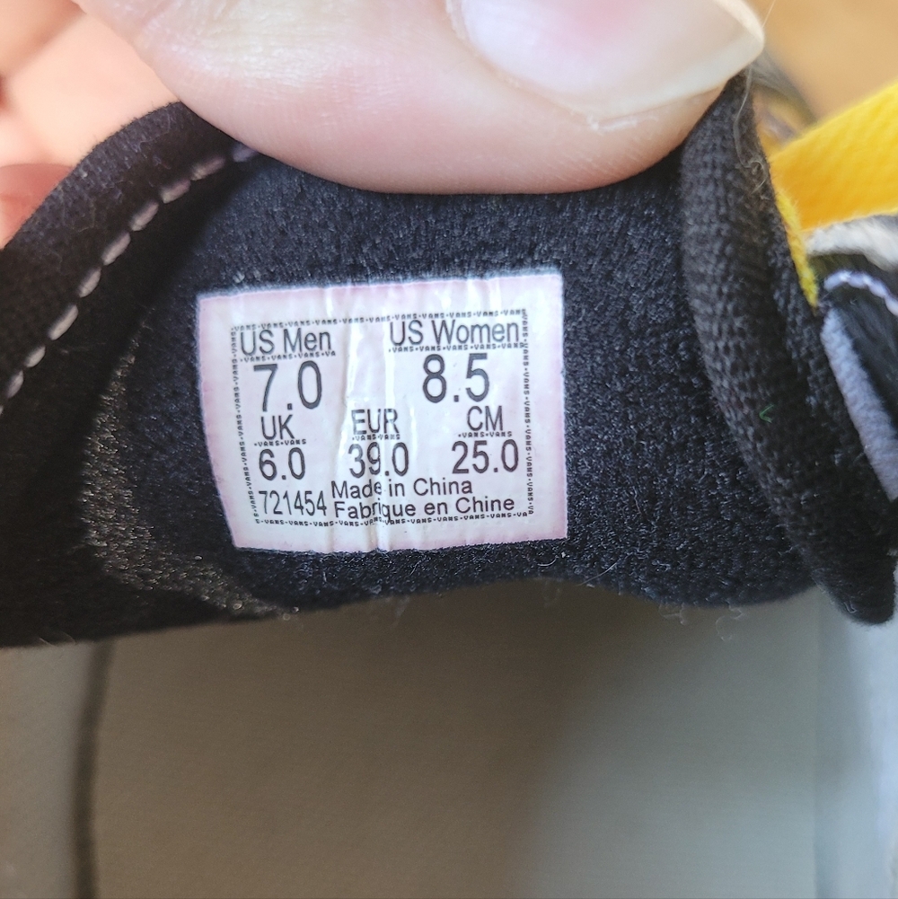 NWOB | Vans Customs Old Skool Platform Shoe Sunflower Checkerboard - Picture 7 of 8